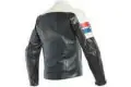 Dainese 8 TRACK leather jacket Black Ice Red