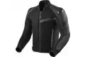 Rev'it Target Air leather and tex summer Jacket Black