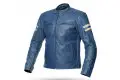 Spyke MILANO 2.0 summer leather jacket Blue