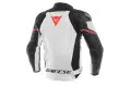 Dainese RACING 3 leather jacket white black red