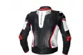 Spyke ARAGON EVO leather jacket Black White Fluo Red