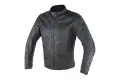 Dainese Archivio D1 Black logo perforated leather jacket