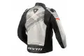 Rev'it Apex H2O motorcycle jacket Light Grey Neon Red