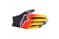 Alpinestars Radar Flight offroad gloves red black yellow