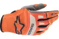 Alpinestars TECHSTAR cross gloves orange