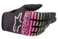 Alpinestars RADAR kid cross gloves Black Green Neonn Pink Fluo