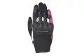 Ixon RS GRIP 2 LADY woman summer leather and tex glovesBlack White Fuchsia