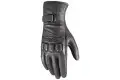 Axo Loop Summer Leather Motorcycle Gloves Black