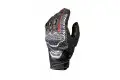 Macna leather summer gloves Assault black grey red