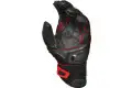 Macna Ozone Black Red textile and leather summer gloves