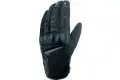 Summer motorcycle leather and fabric gloves OJ SENSE Black