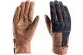 Blauer leather summer gloves Combo Denim brown