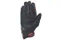 Ixon RS Pistol HP summer motorcycle leather gloves black white red