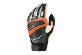 Macna leather summer gloves Outlaw black white orange