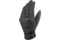 Summer leather motorcycle gloves OJ STONE Black