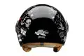 Kappa KV8 City Tattoo jet helmet Black White