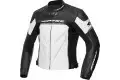 Giacca moto pelle Spyke IMOLA EVO 2.0 Nero Bianco Antracite