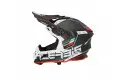 Acerbis Steel Carbon 2206 Carbon Black Red Cross Helmet