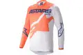 Alpinestars RACER BRAAP cross jersey white orange