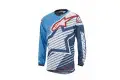 Alpinestars Racer Braap off road jersey Cyan White dark Blue