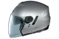 NOLAN N43 Classic N-com jet helmet col. platinum silver