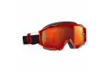 Scott Hustle MX Cross Glasses Red White Chrome Orange Lens