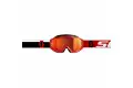 Scott Hustle MX Cross Glasses Red White Chrome Orange Lens