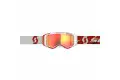 Scott Prospect cross goggle Red white orange chrome works