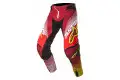 Alpinestars Techstar Factory off road pants Red White Yellow fluo