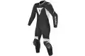 Tuta moto donna pelle traforata intera Dainese Laguna Seca Evo nero biancoo