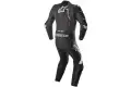 Alpinestars leather suit GP Plus V2 black white fluo red