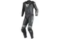 Tuta moto pelle divisibile Dainese Laguna Seca D1 nero antracite