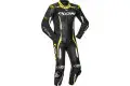 Ixon VORTEX 2 summer leather suit Black White Bright Yellow