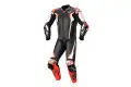 Alpinestars RACING ABSOLUTE V2 Full Leather Motorcycle Suit Black White Red Fluo