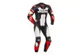 Ixon JACKAL leather suit 1pc Black White Red