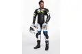 Spyke ESTORIL RACE leather suit 1pc Black White Fluo Yellow Blue