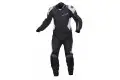 Macna leather suit Hyper 2pc black white grey