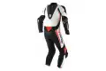 Tuta moto pelle traforata intera Dainese Laguna Seca D1 nero bianco rosso lfuo