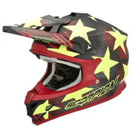 Casco cross Scorpion VX 15 EVO Air Stadium Matte Black Yellow