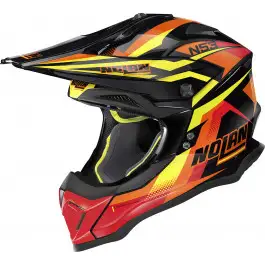 Casco cross Nolan N53 WHOOP Nero Arancio