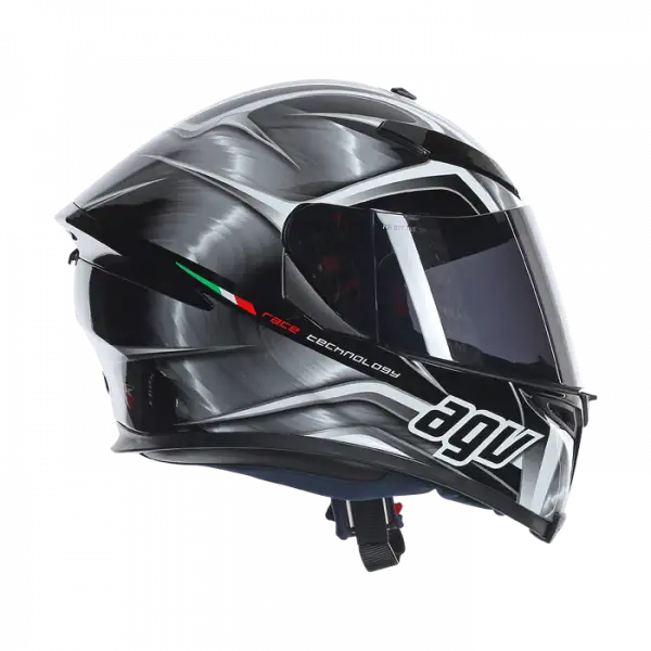 AGV K5 Hurricane full face helmet Gunmetal Black White