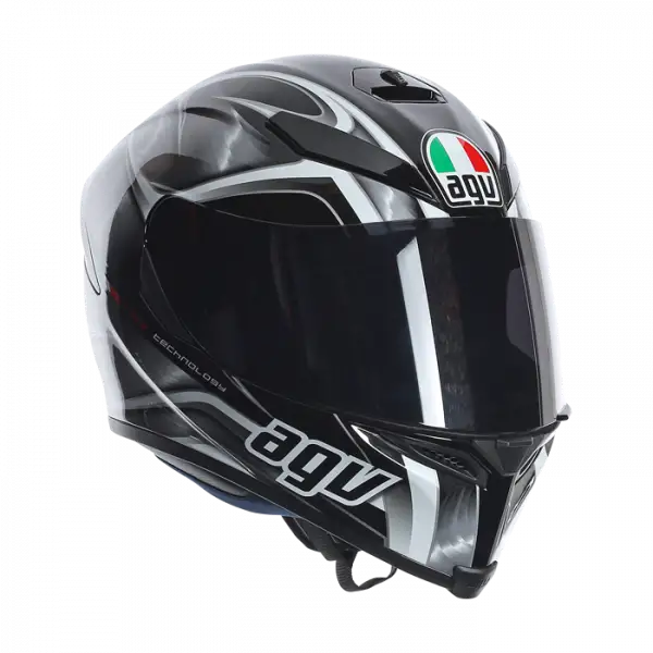 AGV K5 Hurricane full face helmet Gunmetal Black White