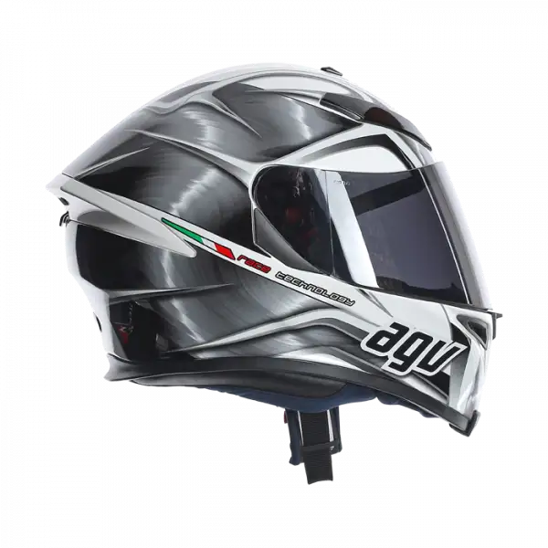 AGV K5 Hurricane full face helmet White Gunmetal Black