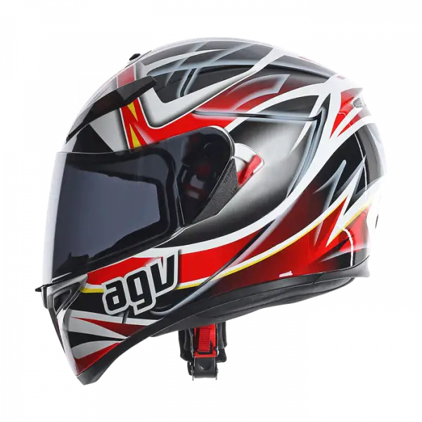 Agv K-3 SV rav full face helmet Black White Red