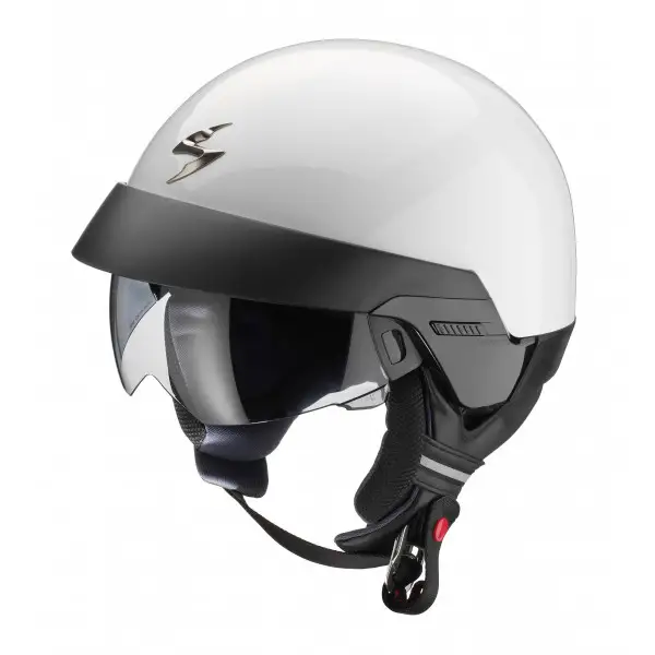 Scorpion Exo 100 jet helmet white