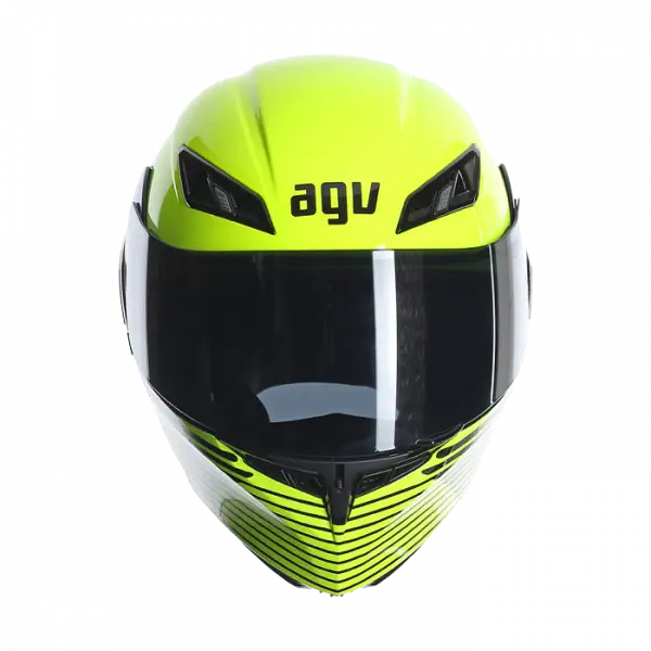 Agv GT Compact Multi Audax full face fluorescent yellow gunmetal