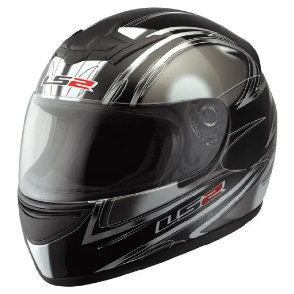 LS2 FF351.7 Diamond Full Face Helmet Gloss Black
