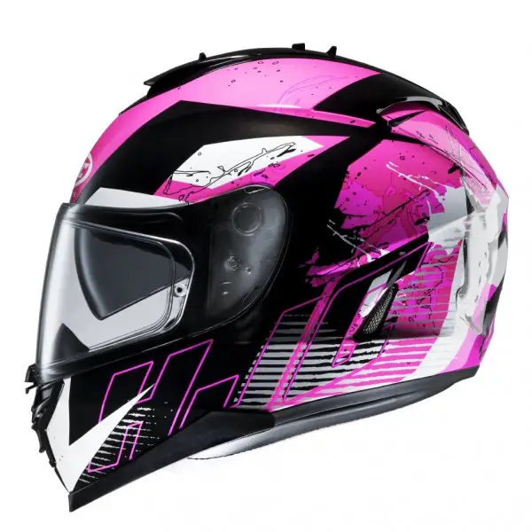 HJC IS17 full face helmet Pink Rocket MC8