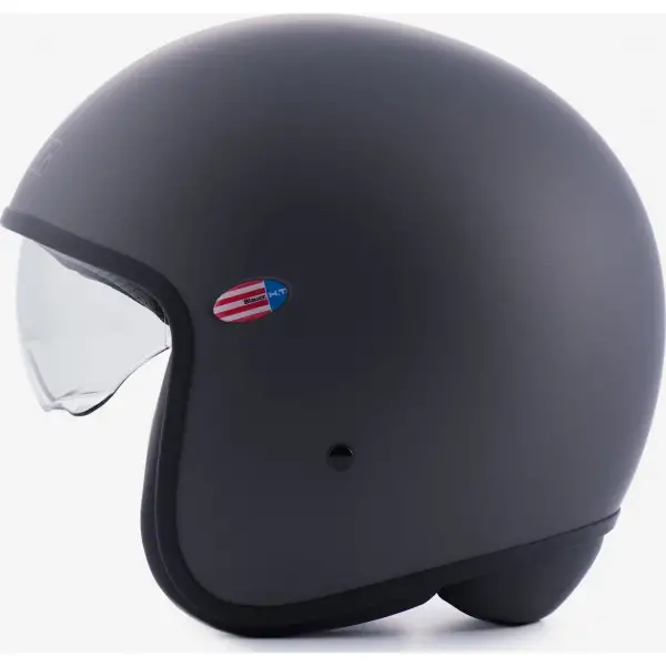 Casco jet Blauer PILOT 1.1 MONOCHROME in fibra Titanio