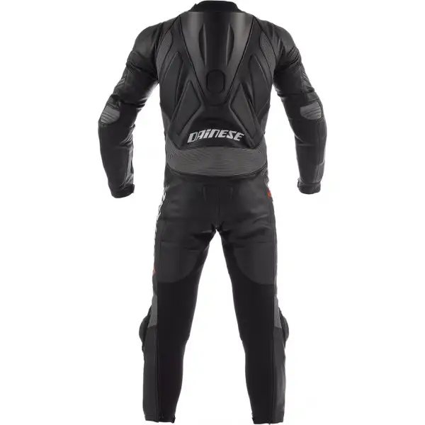 Dainese Laguna Seca Pro leather suit summer black-magnesium